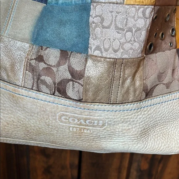 Coach Patchwork Hobo Bag in Multicolor - Picture 3 of 16